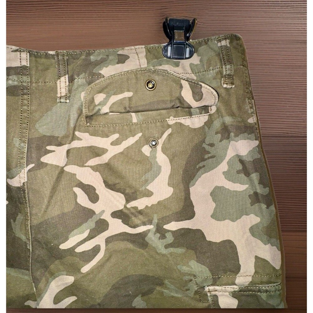 Gap Built Out Cargo Pants Men 34x32 Green Camo Utility Straight Leg Grunge 2016 - Picture 7 of 14